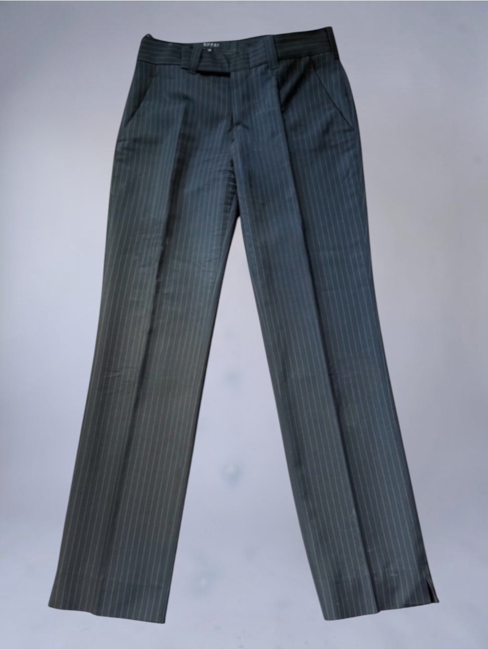 GUCCI VTG Classic Wool Black Pinstripe Pants Size EU 40